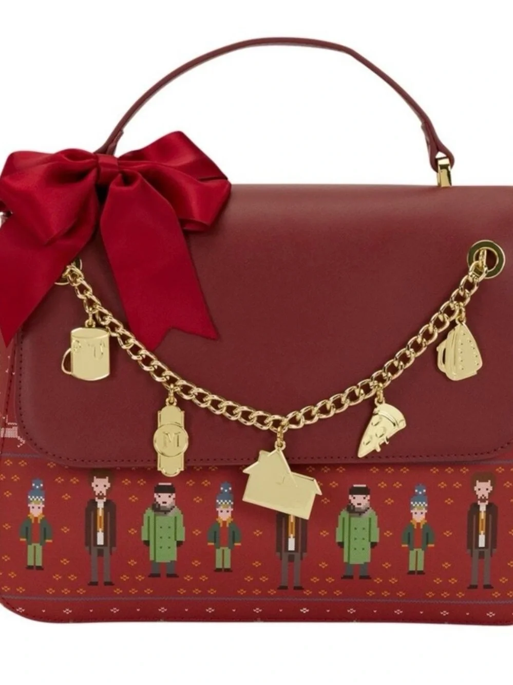Loungefly Home Alone Crossbody Bag with Charms nwt